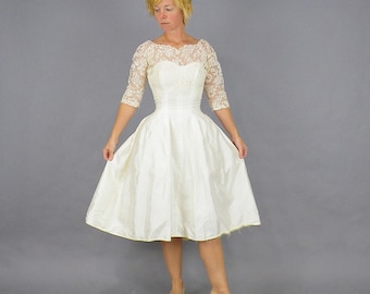 Tea Length Wedding Dresses From the 1950s